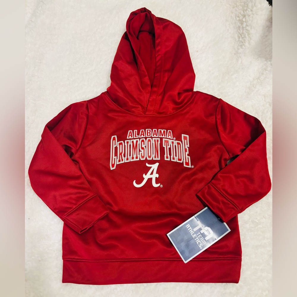 Alabama Crimson Tide Red Hoodie with Logo 3T Oversized Hoodie Let's goo 🏈